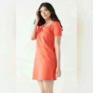 Nine West Melon Twist Sleeve Shift Dress Size XS